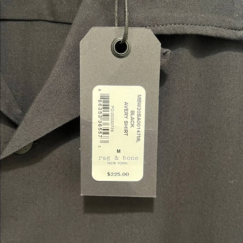 rag & bone - Avery Shirt 2020 NWT - Black - Picture 7 of 8